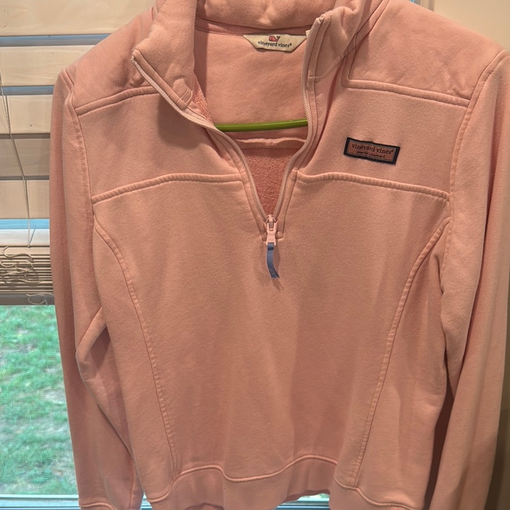 Vineyard Vines Light Pink Fleece Pullover